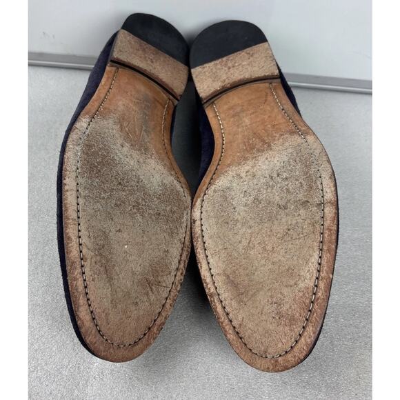 3.D.M Lifestyle Mens Purple Suede Tassel Loafers Dress Shoes US 11-11.5 main image 5